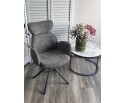 Стул VARDY 360 град.поворот. Темно-серый букле XD841-16 / Серый, ®DISAUR