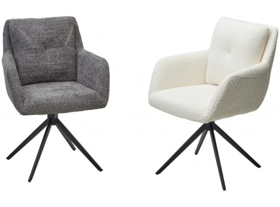 Стул MEADOW 360 град. поворот. Темно-серый XD841-16, букле / черный каркас, ®DISAUR в Набережных Челнах