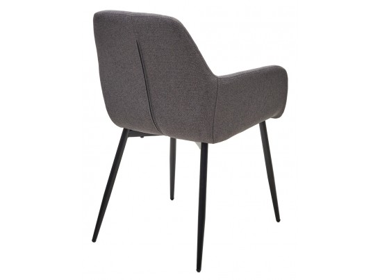 Стул NOVARA Barrel-97 Антрацит, ткань / черный каркас / Товарный знак DISAUR в Набережных Челнах