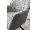 Стул BREVIS 180 град. поворот. XD841-16 Серый, букле/ GINO-457 Серый, ткань/ Черный, ®DISAUR Стул BREVIS 180 град. поворот. XD841-16 Серый, букле/ GINO-457 Серый, ткань/ Черный, ®DISAUR