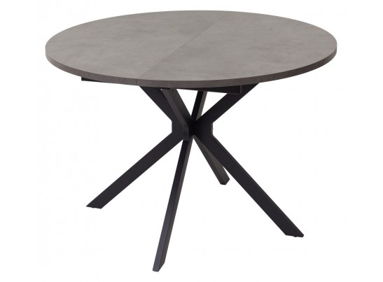 Стол ВЕГА D110 раскладной Бетон Чикаго темно-серый/ черный каркас БЕЗ НДС в Набережных Челнах
