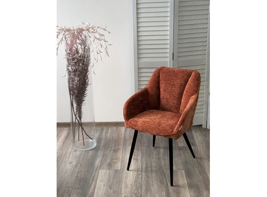 Стул REFLET 3018-09 терракотовый, шенилл / черный каркас, ®DISAUR в Набережных Челнах