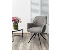 Стул BREVIS 180 град. поворот. XD841-16 Серый, букле/ GINO-457 Серый, ткань/ Черный, ®DISAUR Стул BREVIS 180 град. поворот. XD841-16 Серый, букле/ GINO-457 Серый, ткань/ Черный, ®DISAUR