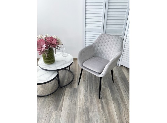 Стул ALABAMA BLUVEL-03 LIGHT GREY, велюр / черный каркас в Набережных Челнах Стул ALABAMA BLUVEL-03 LIGHT GREY, велюр / черный каркас в Набережных Челнах
