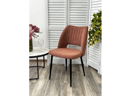 Стул LONDON UF995-05 карамельный, букле / черный каркас / Товарный знак DISAUR в Набережных Челнах