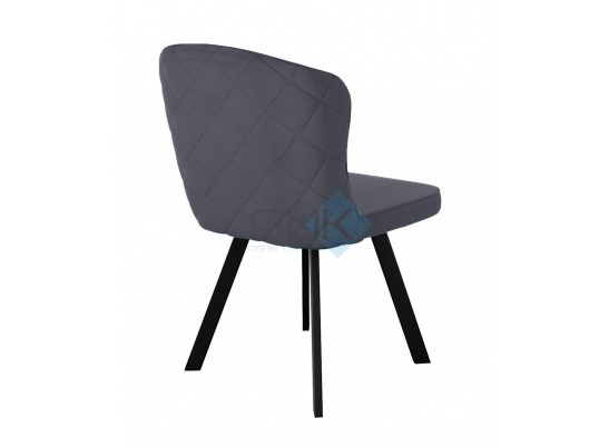 Стул MODE 360 град. поворот. B22 Серый, велюр / черный каркас, в Набережных Челнах