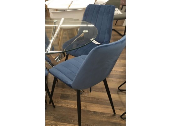 Стул FLIP пепельно-синий, велюр G108-66 в Набережных Челнах