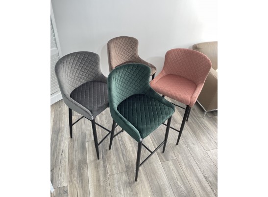 Полубарный стул ARTEMIS BLUVEL-52 PINK (H=65cm), велюр в Набережных Челнах Полубарный стул ARTEMIS BLUVEL-52 PINK (H=65cm), велюр в Набережных Челнах