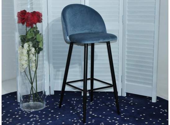 Барный стул MALIBU пудровый синий, велюр G108-56 в Набережных Челнах