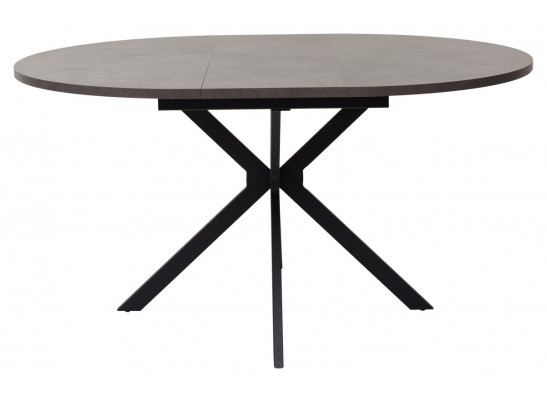 Стол ВЕГА D110 раскладной Бетон Чикаго темно-серый/ черный каркас БЕЗ НДС в Набережных Челнах