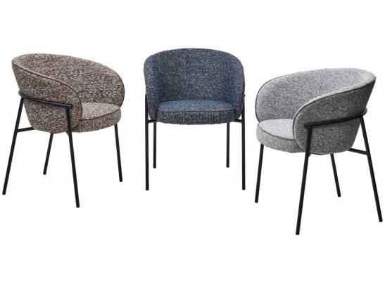 Стул GUST цвет светло-серый TOPIC 451 / черный каркас / Товарный знак DISAUR в Набережных Челнах