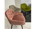 Стул BREEZE BLUVEL-52 PINK/ черный каркас, велюр в Набережных Челнах