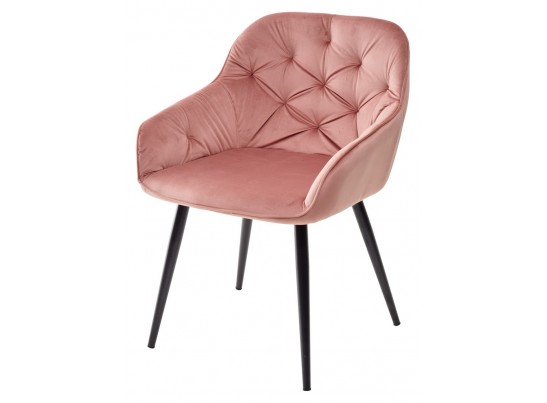 Стул BREEZE BLUVEL-52 PINK/ черный каркас, велюр в Набережных Челнах