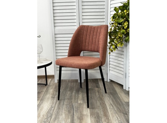 Стул LONDON UF995-05 карамельный, букле / черный каркас / Товарный знак DISAUR в Набережных Челнах