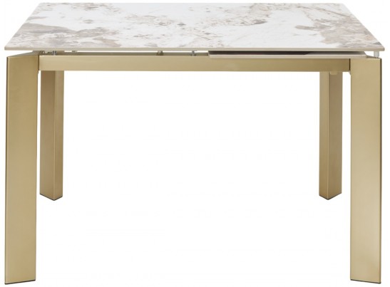 Стол CORNER 120 GLOSS LUXURY PANDORA SOLID CERAMIC / шампань, ®DISAUR Стол CORNER 120 GLOSS LUXURY PANDORA SOLID CERAMIC / шампань, ®DISAUR