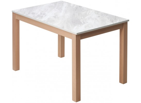 Стол TME-6931 MBH SWEDEN белый мрамор / MILKY WHITE M-City в Набережных Челнах