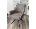 Стул BREVIS 180 град. поворот. XD841-16 Серый, букле/ GINO-457 Серый, ткань/ Черный, ®DISAUR Стул BREVIS 180 град. поворот. XD841-16 Серый, букле/ GINO-457 Серый, ткань/ Черный, ®DISAUR