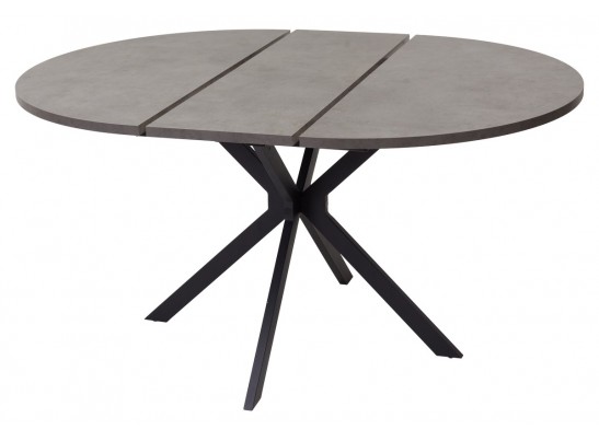 Стол ВЕГА D110 раскладной Бетон Чикаго темно-серый/ черный каркас БЕЗ НДС в Набережных Челнах