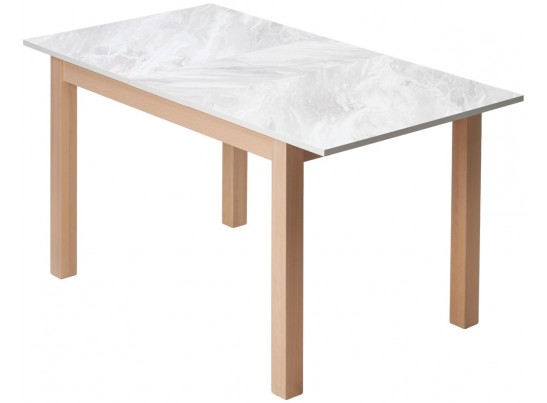 Стол TME-6931 MBH SWEDEN белый мрамор / MILKY WHITE M-City в Набережных Челнах