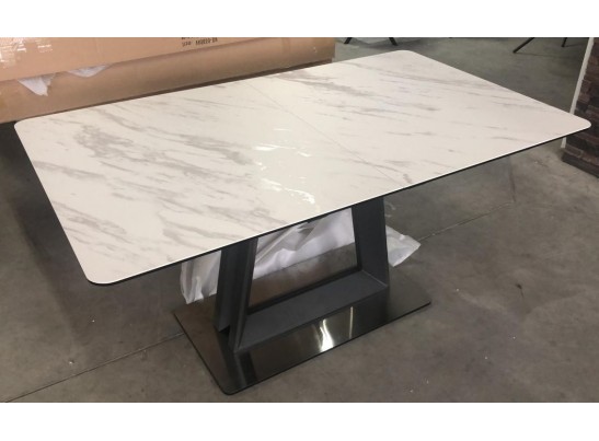 Стол OSVALD 160 MARBLES KL-99 Белый мрамор, итальянская керамика в Набережных Челнах