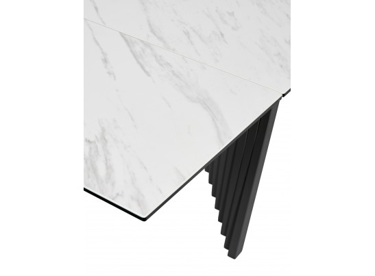 Стол IVAR 200 MARBLES KL-99 Белый мрамор, итальянская керамика, ®DISAUR в Набережных Челнах