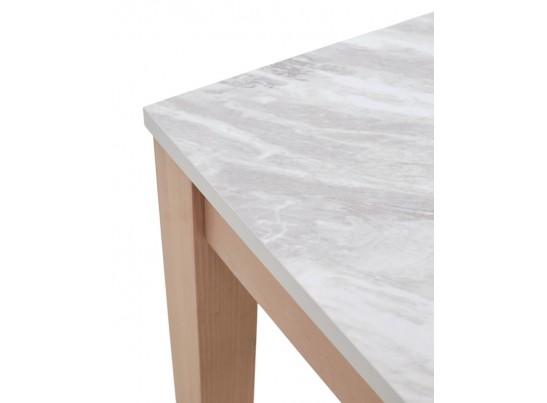 Стол TME-6931 MBH SWEDEN белый мрамор / MILKY WHITE M-City в Набережных Челнах