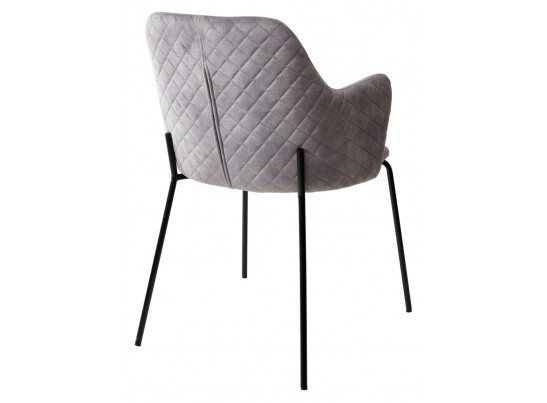 Стул AMARETTO VBP203 античный cеребристо-серый, велюр без пальчикового эффекта/черный каркас, в Набережных Челнах