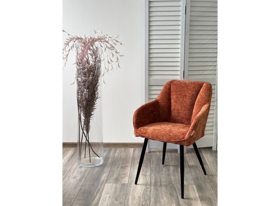Стул REFLET 3018-09 терракотовый, шенилл / черный каркас, ®DISAUR в Набережных Челнах