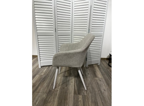 Стул BRANDY WZ2042-19 галечный серый фактурный велюр/ белый каркас в Набережных Челнах Стул BRANDY WZ2042-19 галечный серый фактурный велюр/ белый каркас в Набережных Челнах