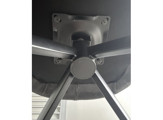 Стул TORNADO 360 град. Серый Brego-07, ткань/ темно-серый Modern-454, велюр/ черный каркас, DISAUR в Набережных Челнах