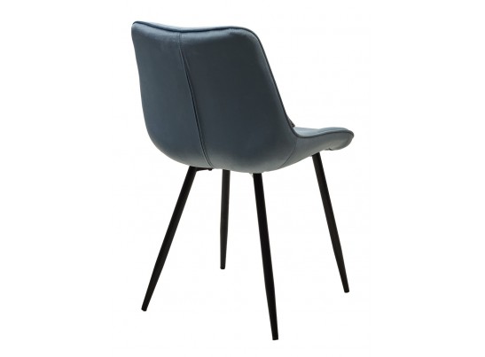 Стул MIAMI G062-43 пудровый голубой, велюр/ черный каркас в Набережных Челнах