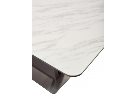 Стол OSVALD 160 MARBLES KL-99 Белый мрамор, итальянская керамика в Набережных Челнах