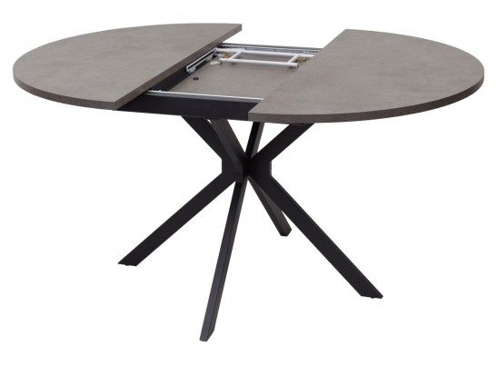Стол ВЕГА D110 раскладной Бетон Чикаго темно-серый/ черный каркас БЕЗ НДС в Набережных Челнах