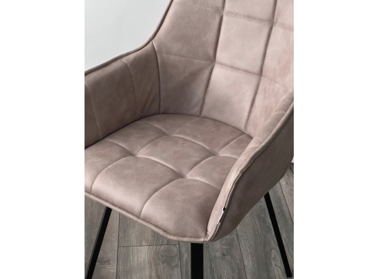 Стул MAVERICK 360 град. поворот. HK007-04 Латте, искусственная замша / черный каркас, в Набережных Челнах