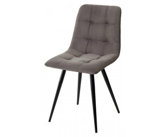 Стул CHILLI-Q графит #14, велюр / черный каркас, 4 шт/ 1 к,  Стул CHILLI-Q графит #14, велюр / черный каркас, 4 шт/ 1 к,
