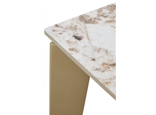 Стол CORNER 120 GLOSS LUXURY PANDORA SOLID CERAMIC / шампань, ®DISAUR Стол CORNER 120 GLOSS LUXURY PANDORA SOLID CERAMIC / шампань, ®DISAUR