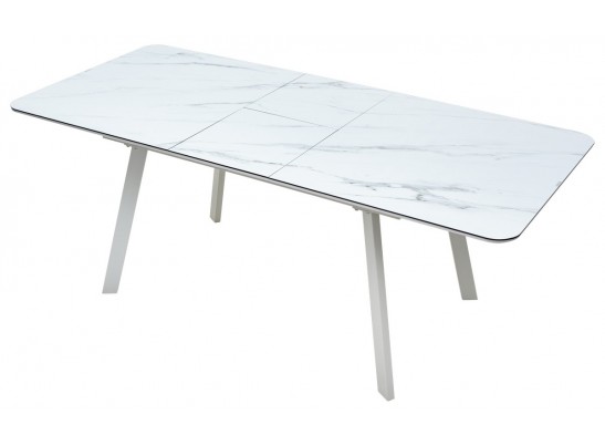 Стол ARUBA 140 GREY-WHITE/ WHITE глазурованное стекло в Набережных Челнах Стол ARUBA 140 GREY-WHITE/ WHITE глазурованное стекло в Набережных Челнах
