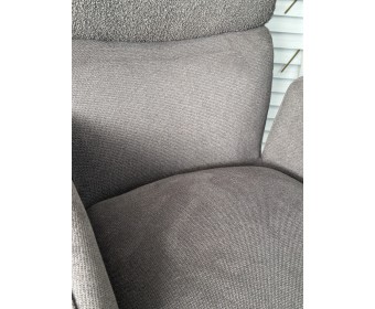 Стул TRIS 360 град. поворот с возвратом, Davis Nowo 92 серый, букле /Point 90 серый/ Черный, ®DISAUR