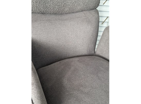 Стул TRIS 360 град. поворот с возвратом, Davis Nowo 92 серый, букле /Point 90 серый/ Черный, ®DISAUR в Набережных Челнах