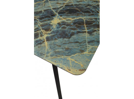 Стол АРУБА 140 ШТОРМ, стекло / ЧЕРНЫЙ в Набережных Челнах