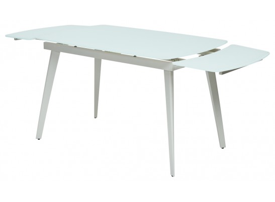 Стол ELIOT 120 FROSTED SUPER WHITE белое матовое стекло/ белый каркас в Набережных Челнах