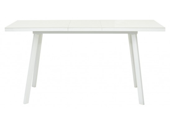 Стол ФИН 120 Латте, стекло/Белый каркас в Набережных Челнах