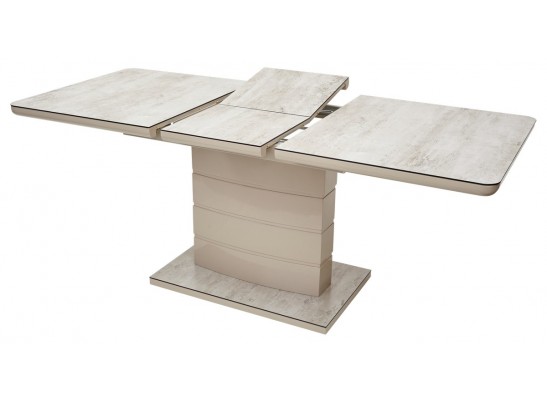 Стол ALTA 140 BEIGE/ CAPPUCINO глазурованное стекло в Набережных Челнах