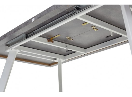 Стол BRICK M 120 Бетон Портленд/ Белый в Набережных Челнах