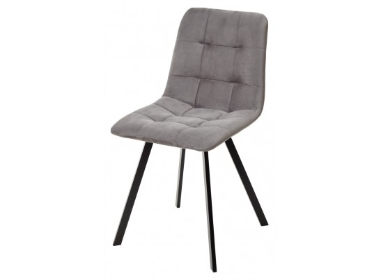 Стул CHILLI-Q SQUARE светло-серый #26, велюр / черный каркас, 4 шт./1 к, в Набережных Челнах Стул CHILLI-Q SQUARE светло-серый #26, велюр / черный каркас, 4 шт./1 к, в Набережных Челнах
