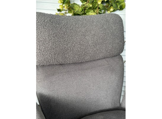 Стул TRIS 360 град. поворот с возвратом, Davis Nowo 92 серый, букле /Point 90 серый/ Черный, ®DISAUR в Набережных Челнах