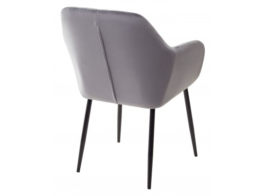 Стул ALABAMA BLUVEL-14 GREY, велюр / черный каркас в Набережных Челнах