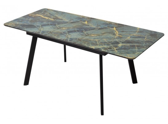 Стол АРУБА 140 ШТОРМ, стекло / ЧЕРНЫЙ в Набережных Челнах