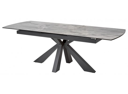 Стол ROVIGO 170 ITALIAN DARK GREY Серый мрамор глянцевый, керамика/ GREY1 каркас в Набережных Челнах