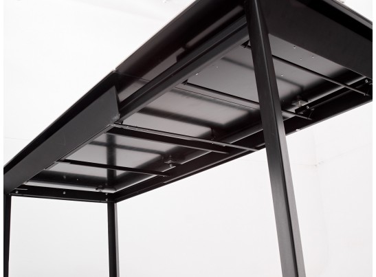 Стол CREMONA 140 MATTE STATUARIO Белый мрамор матовый, керамика/ черный каркас, ®DISAUR в Набережных Челнах